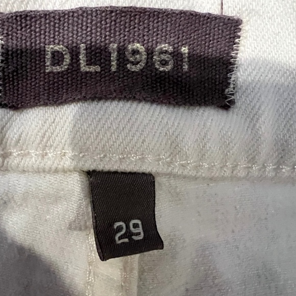 DLl1961 Hepburn Wide Leg High Rise 31" Jeans Size 29 Eggshell - Picture 5 of 10